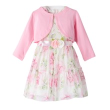 Φόρεμα & Μπολερό/Flowers Ροζ