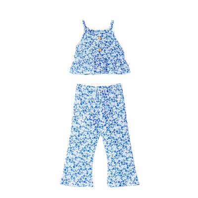 Σετ Μπλούζα & Παντελόνα/Floral Μπλε