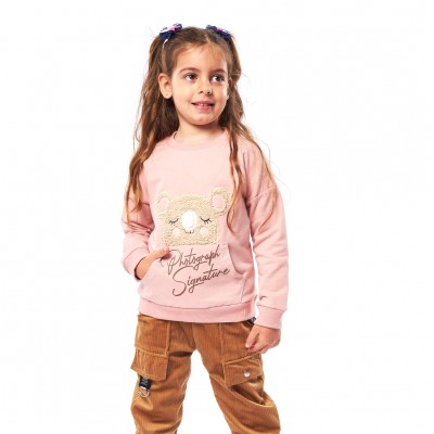 Σετ Μπλούζα & Παντελόνι κοτλέ/Coala Ροζ