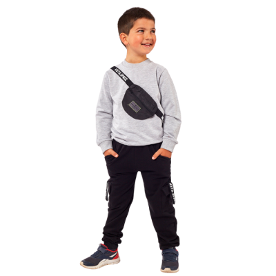 Σετ φόρμας με τσαντάκι Γκρι