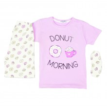 Πυτζάμα & Μάσκα Ύπνου/Donut Morning Μωβ