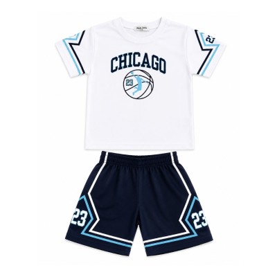 Σετ Μπλούζα & Βερμούδα/Chicago Λευκό