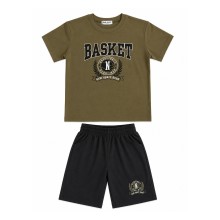 Σετ Μπλούζα & Βερμούδα/Basket  Χακί
