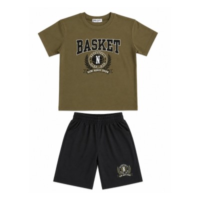 Σετ Μπλούζα & Βερμούδα/Basket  Χακί