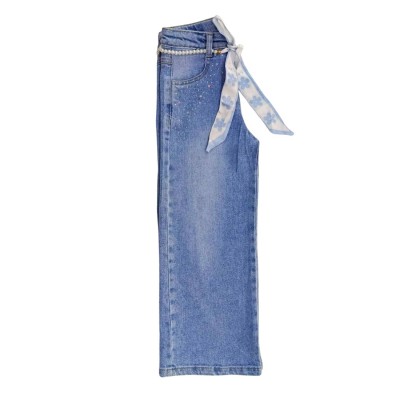 Παντε΄λόνα Τζιν με στρας και αξεσουάρ ζώνη με πέρλες