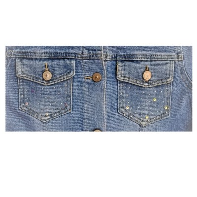 Τζην Τζάκετ με Στρας