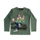 Μπλούζα Εποχιακή με σχέδιο Τίγρη/Πράσινο
