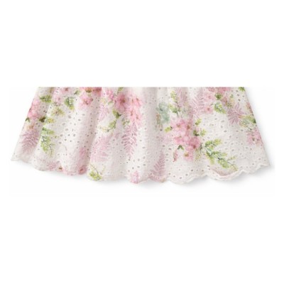 Φόρεμα με Ζώνη Κυπούρ/Λευκό