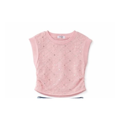 Σετ Μπλούζα Με Διαφάνεια Με Πουλιες & Σορτς Τζιν /Ροζ