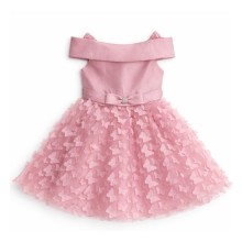 Φόρεμα με τούλι & 3D πεταλούδες/Ροζ/Σάπιο Μήλο