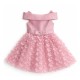 Φόρεμα με τούλι & 3D πεταλούδες/Ροζ/Σάπιο Μήλο
