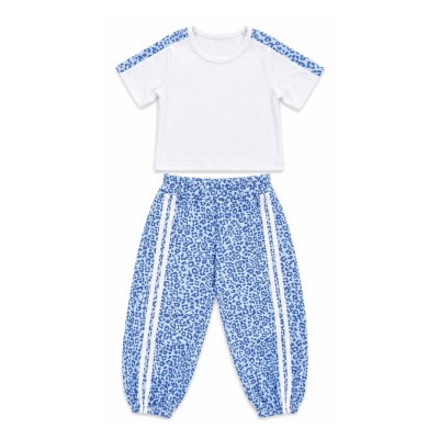 Σετ Μπούζα & Παντελόνι με Λεπτομέρειες Animal /Σιελ /Ρουα