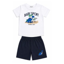 Σετ Μπλούζα & Βερμούδα/Baby Sport Λευκό