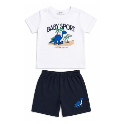 Σετ Μπλούζα & Βερμούδα/Baby Sport Λευκό