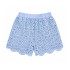 Σετ Crop Top & Σορτς Δαντέλα/Γαλάζιο
