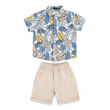 Σετ 3τεμ. Πουκαμισο & Βερμούδα/Explore!  Άμμου