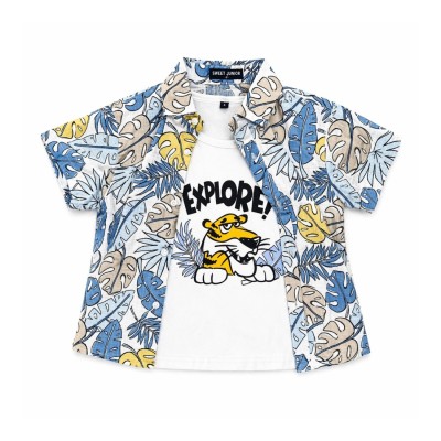 Σετ 3τεμ. Πουκαμισο & Βερμούδα/Explore!  Άμμου