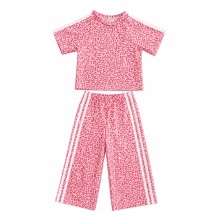Σετ Μπούζα & Παντελόνι με Λεπτομέρειες Animal /Ροζ