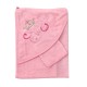 Μπουρνούζι κάπα με γάντι μπάνιου/Princess Ροζ