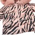 Μπουφάν Animal Print με επένδυση γούνα/Zebra Ροζ