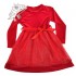 Φόρεμα βελουτέ με Φιόγκο & ΔΩΡΟ Στέμμα/Κόκκινο