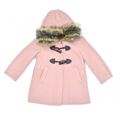 Παλτό με γούνα Ροζ