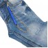 Παντελόνι τζιν με σκίσιμο & αλυσίδα Μπλε