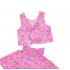 Σετ μπλούζα & φούστα/Flowers Ροζ