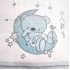 Κουβέρτα κούνιας/Bear Baby Σιελ