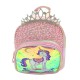 Τσάντα πλάτης με πούλιες/Tiara Unicorn Ροζ