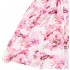 Φόρεμα & Κορδέλα/Flowers Λευκό-Ροζ