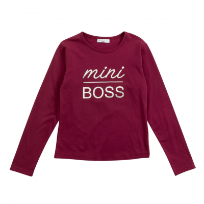 Μπλούζα Mini Boss Μπορντώ