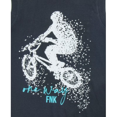 Σετ Αμάνικο & Βερμούδα/Bike Μαύρο