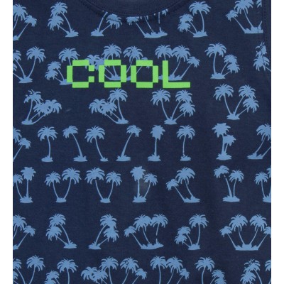 Σετ Αμάνικο & Βερμούδα/Cool Μπλε