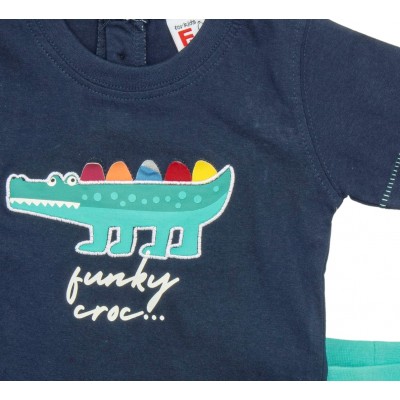 Σετ Μπλούζα & Βερμούδα/Crocodile Μπλε