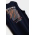 Σετ Αμάνικη Μπλούζα με σχέδιο στην πλάτη & Βερμούδα/Street Μπλε