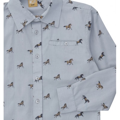 Πουκάμισο/Horses Γκρι