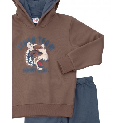 Σετ Φόρμας με κουκούλα/Tiger Κανέλα