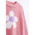 Μπλουζοφόρεμα Πλεκτό/Daisy Ροζ