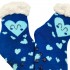 Κάλτσες με γούνα & Πατουσάκια/Καρδούλες Μπλε