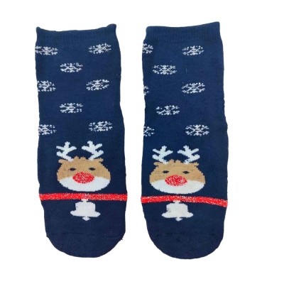 Χριστουγεννιάτικες Κάλτσες με πατουσάκια/Rudolf Μπλε