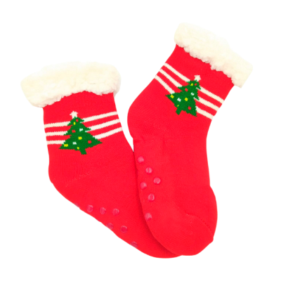 Χριστουγεννιάτικες Κάλτσες με γούνα & πατουσάκια/Χριστουγεννιάτικο Δέντρο Πολύχρωμο