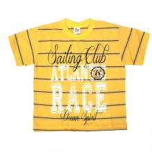 Μπλούζα πικέ Sailing Club Κίτρινο