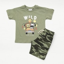 Σετ Μπλούζα & Βερμούδα/WILD Χακί