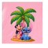 Σετ Μπλούζα & Ποδηλατικό/Stitch & Lilo Ροζ