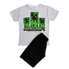 Πυτζάμα Αγόρι/Minecraft Λευκό