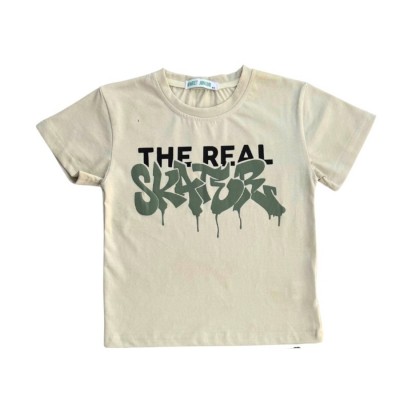 Σετ Μπλούζα & Υφασμάτινη Βερμούδα/The Real Skate Μπεζ