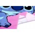 Πετσέτα Θαλάσσης Stitch Kαρδιές Ροζ