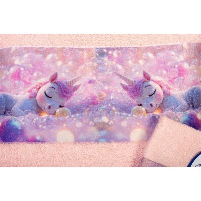 Σετ πετσέτες 2 τεμ Dreaming Unicorn Ροζ
