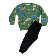 Σετ Φόρμα Αγόρι/Babies Dinosaurs Χακί
